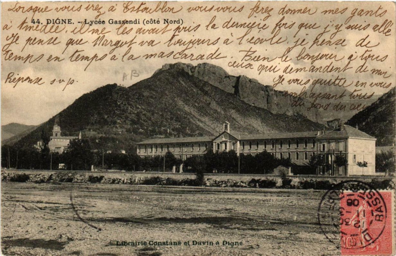 Carte postale ancienne Digne Lycée Gassendi