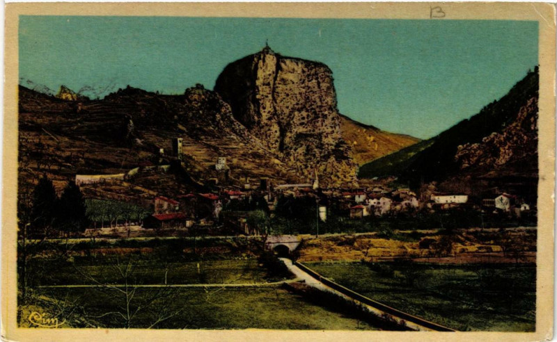 Carte postale ancienne Castellane Vue générale à Castellane