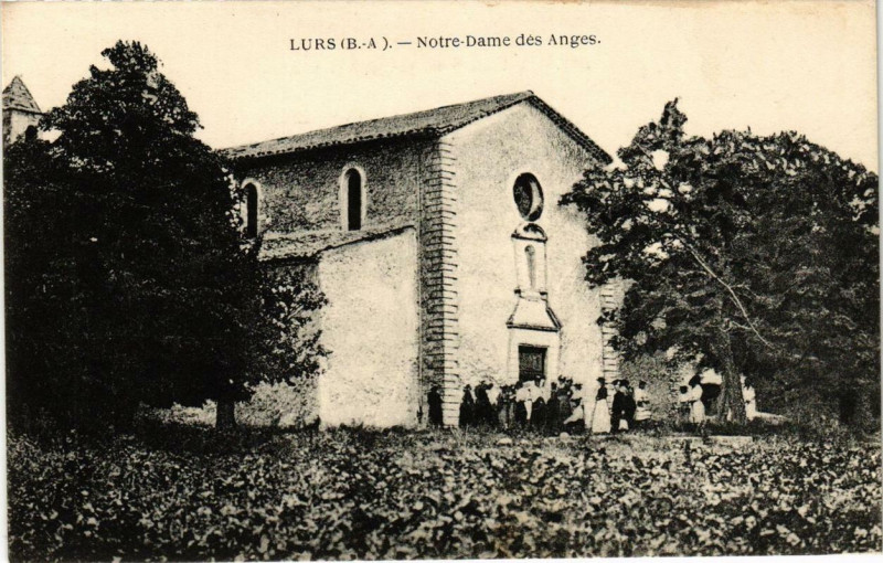 Carte postale ancienne Lurs N.-D. des Anges à Lurs