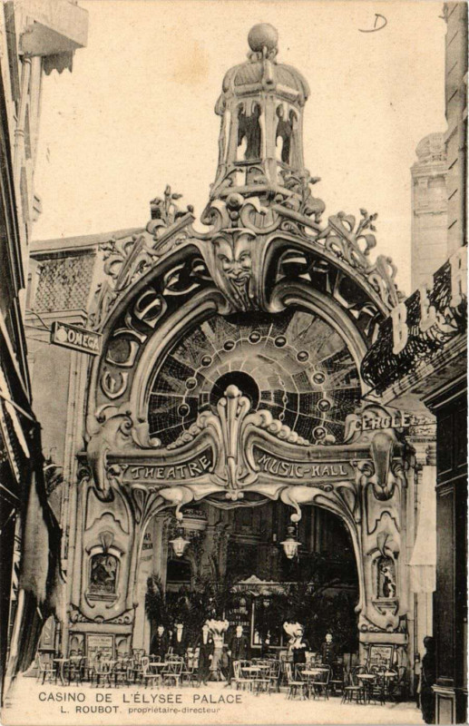 Carte postale ancienne Casino de L'Elysée Palace