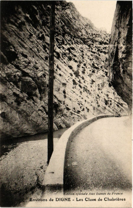 Carte postale ancienne Env. de Digne - Les Claes de Chabrieres