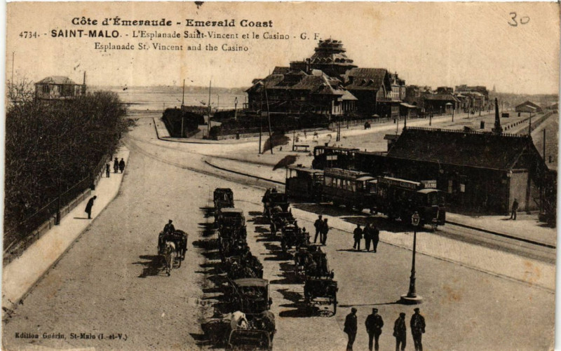 Carte postale ancienne Emerald Coast - Saint-Malo - L'Esplanade Saint- à Saint-Malo