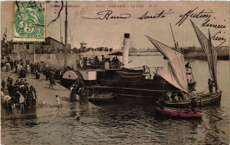 Carte postale ancienne Dinard - La Cale à Dinard