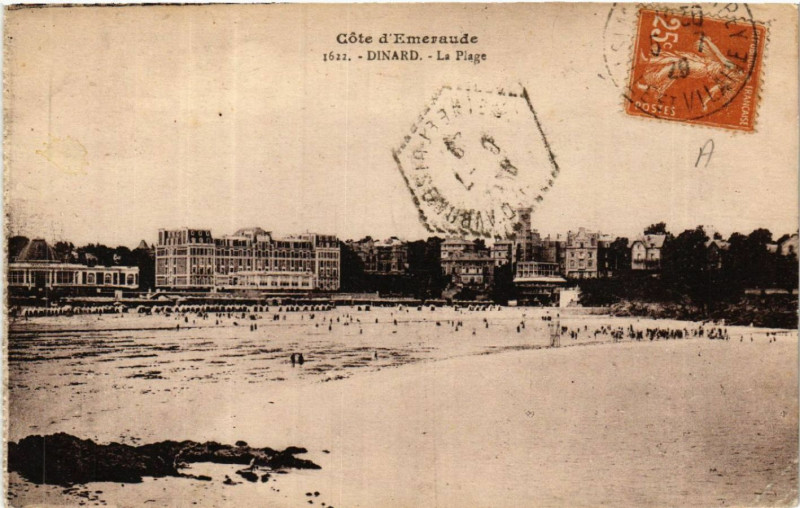 Carte postale ancienne Dinard - La Plage à Dinard