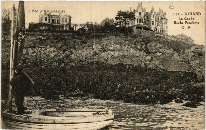 Carte postale ancienne Dinard - La Garde Roche Pendante à Dinard