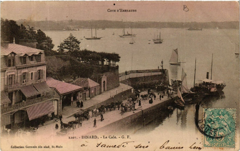 Carte postale ancienne Dinard - La Cale à Dinard