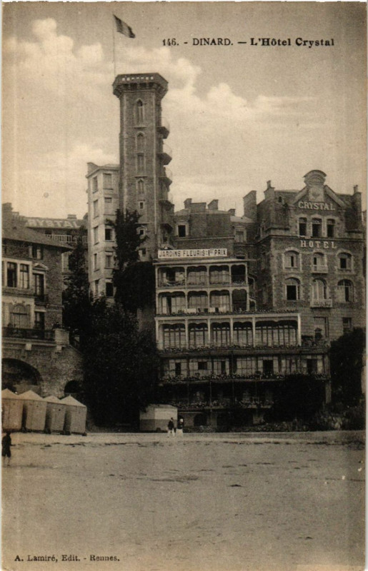 Carte postale ancienne Dinard - L'Hotel Crystal à Dinard