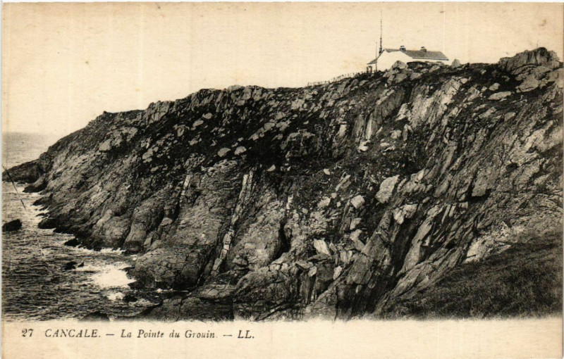 Carte postale ancienne Cancale - La Pointe du Grouin à Cancale