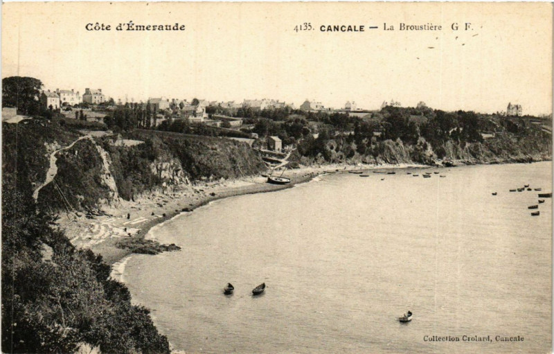 Carte postale ancienne Cancale - La Broustiere à Cancale