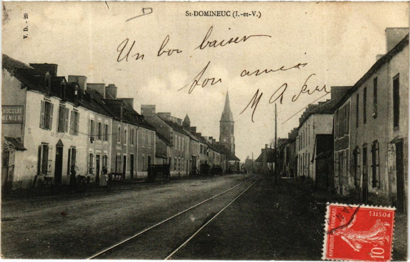Carte postale ancienne Saint-Domineuc à Saint-Domineuc