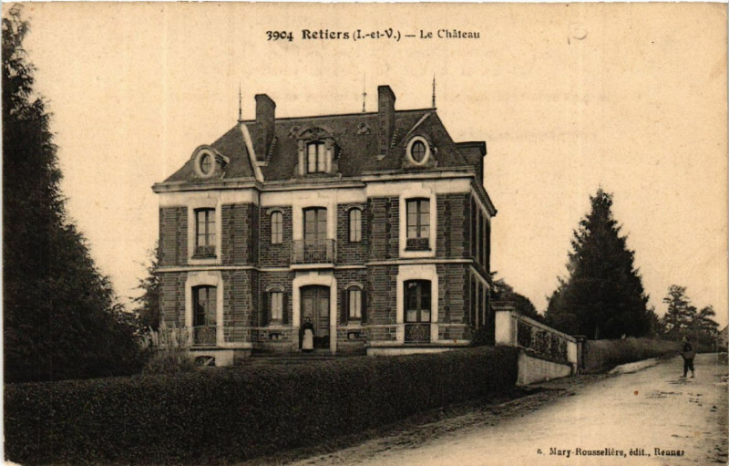 Carte postale ancienne Retiers - Le Chateau à Retiers
