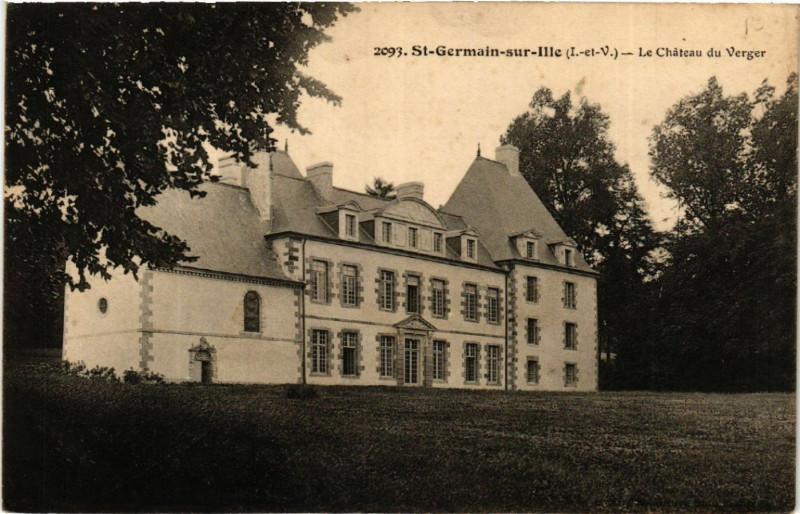 Carte postale ancienne Saint-Germain-sur-Ille - Le Chateau du Verger à Saint-Germain-sur-Ille