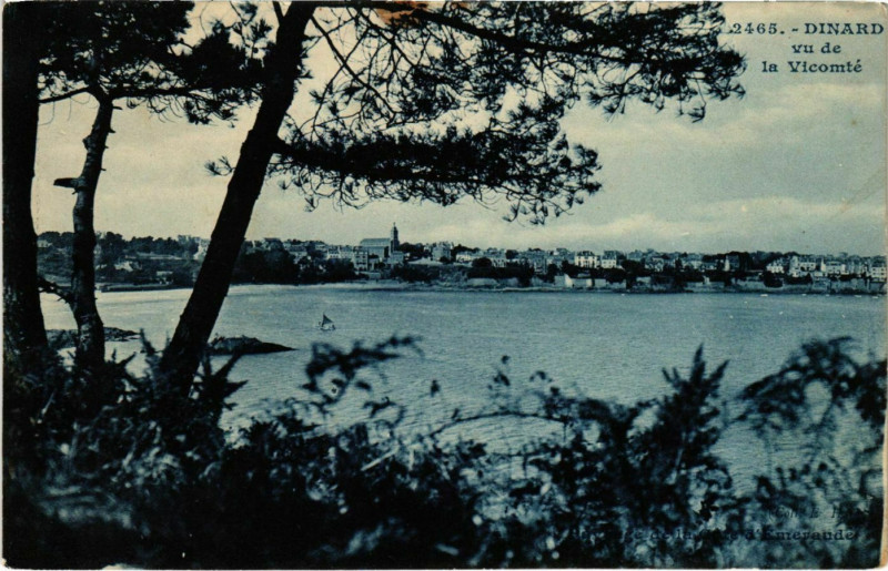 Carte postale ancienne Dinard- vu de la Vicomte France à Dinard