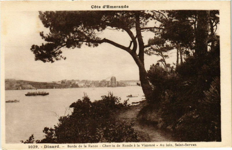 Carte postale ancienne Dinard- Bords de la Rance France à Dinard