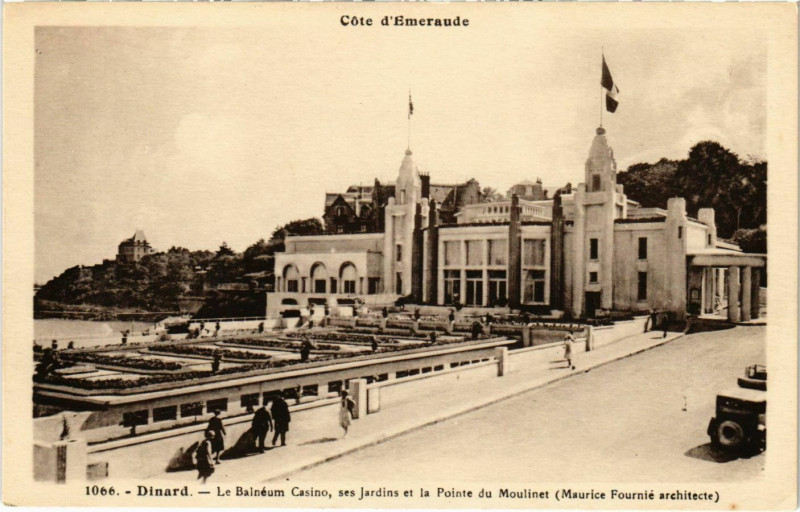 Carte postale ancienne Dinard- Le Balneum Casino France à Dinard