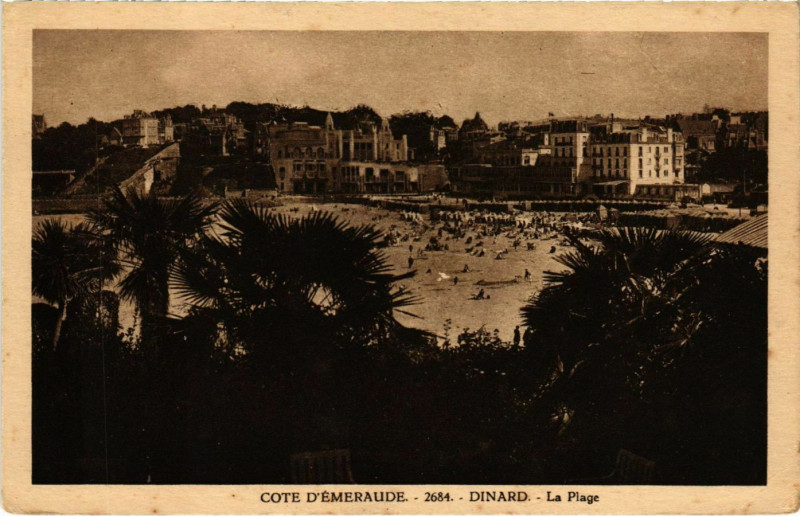 Carte postale ancienne Dinard- La Plage France à Dinard