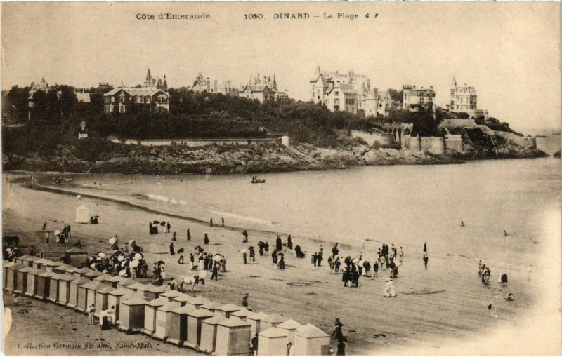 Carte postale ancienne Dinard- La Plage France à Dinard
