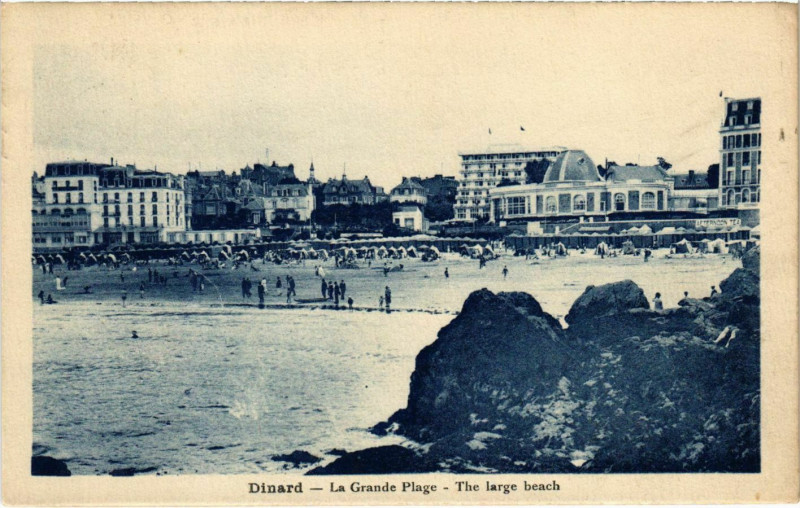Carte postale ancienne Dinard- La Grande Plage France à Dinard