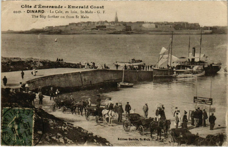 Carte postale ancienne Dinard- La Cale France à Dinard