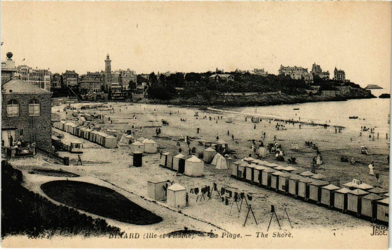 Carte postale ancienne Dinard- La Plage France à Dinard