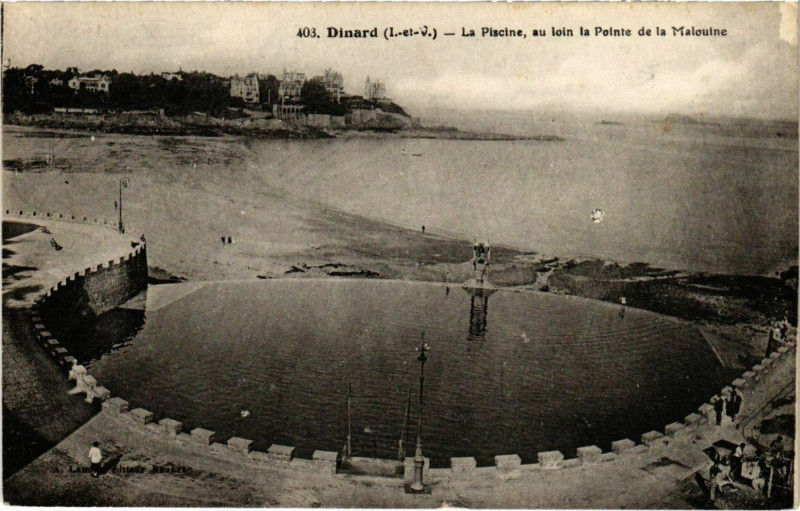 Carte postale ancienne Dinard- La Piscine France à Dinard