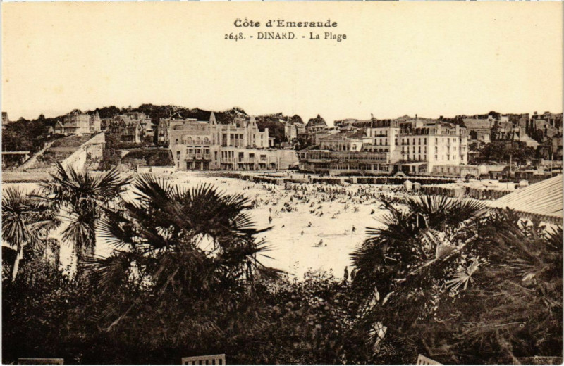 Carte postale ancienne Dinard- La Plage France à Dinard