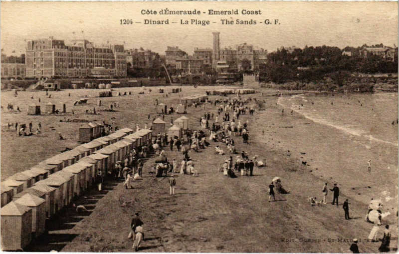 Carte postale ancienne Dinard- La Plage France à Dinard