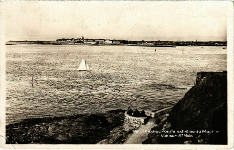 Carte postale ancienne Dinard- Pointe extreme du Moulinet France à Dinard