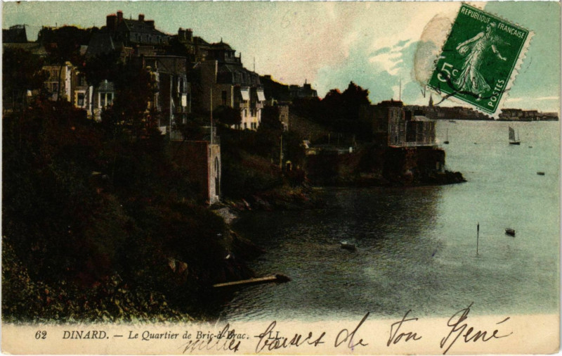 Carte postale ancienne Dinard- Le Quartier de Bric a Brac France à Dinard