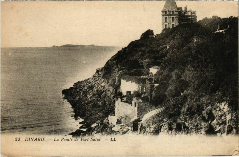 Carte postale ancienne Dinard- La Pointe de Port Salut France à Dinard