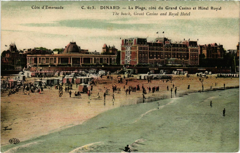 Carte postale ancienne Dinard- La Plage France à Dinard