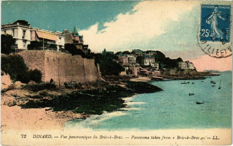 Carte postale ancienne Dinard- vue panoramique de Bric a Brac France à Dinard