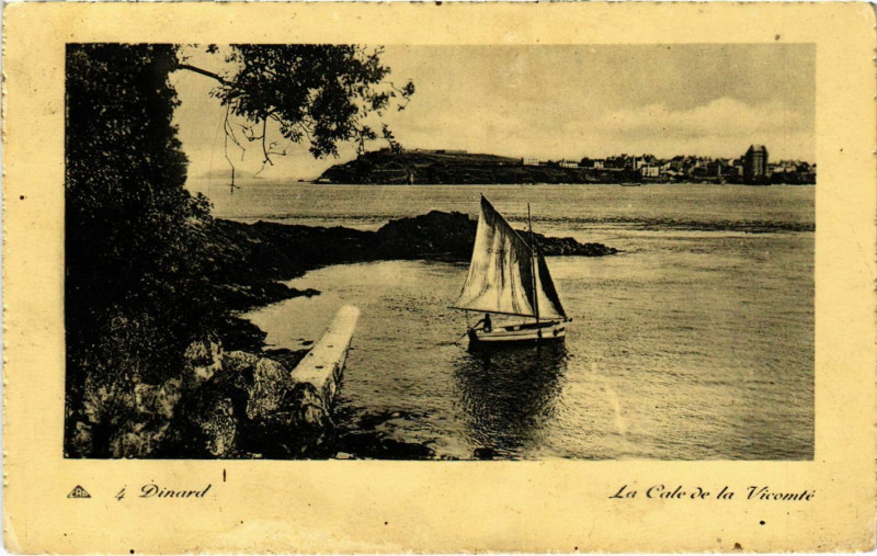 Carte postale ancienne Dinard- La Cale de la Vicomte France à Dinard