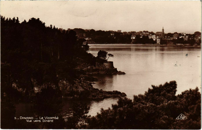 Carte postale ancienne Dinard- La Vicomte France à Dinard