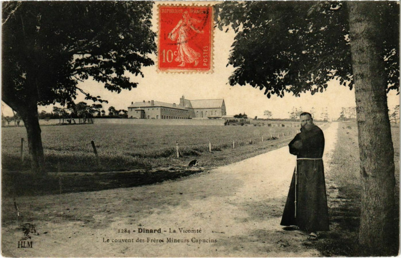 Carte postale ancienne Dinard- La Vicomte ,Mineurs Capucins France à Dinard