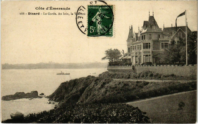 Carte postale ancienne Dinard- La Garde France à Dinard