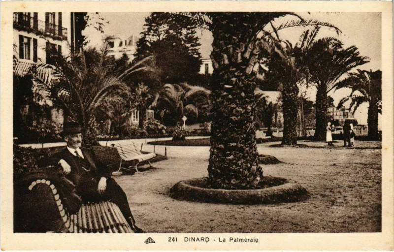 Carte postale ancienne Dinard- La Palmeraie France à Dinard
