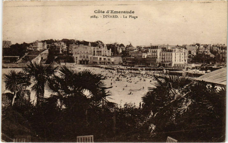 Carte postale ancienne Dinard- La Plage France à Dinard