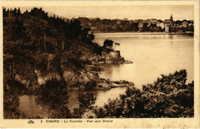 Carte postale ancienne Dinard- La Vicomte France à Dinard