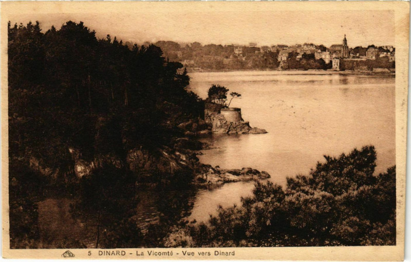 Carte postale ancienne Dinard- La Vicomte France à Dinard