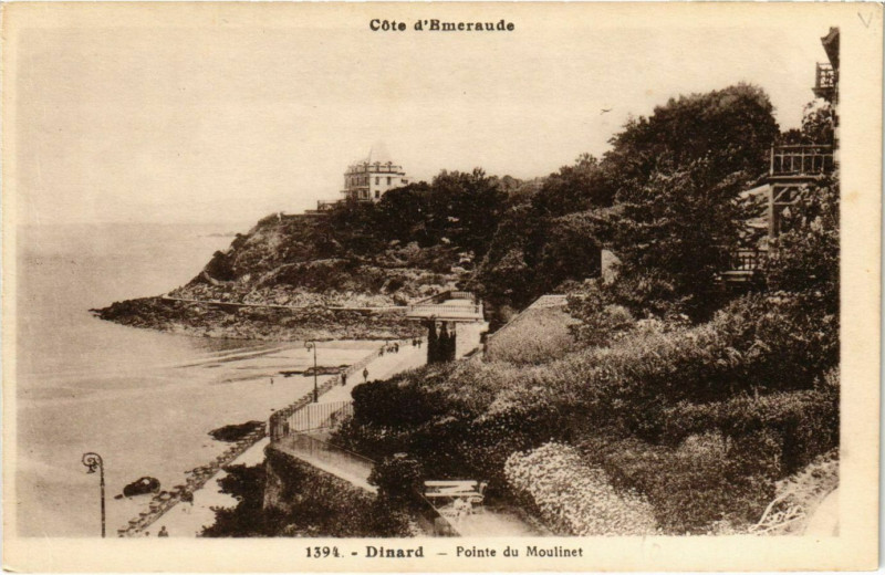 Carte postale ancienne Dinard- Pointe du Moulinet France à Dinard