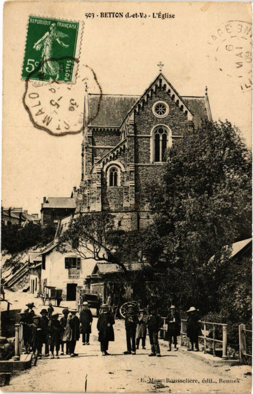 Carte postale ancienne Betton (I.-et-V.) - L'Eglise à Betton