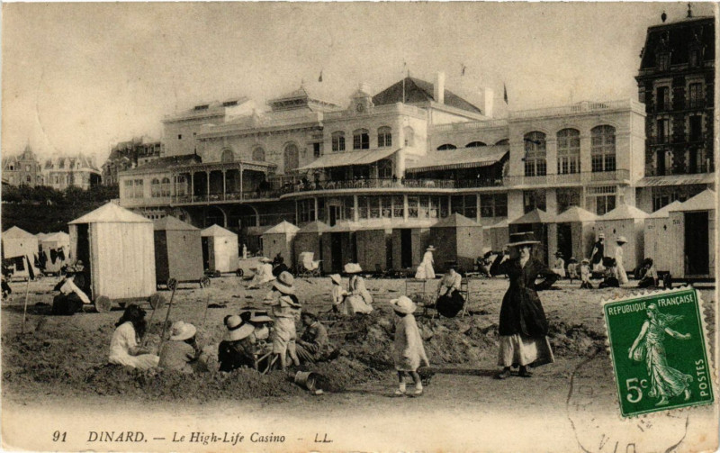 Carte postale ancienne Dinard - Le High-Life Casino à Dinard
