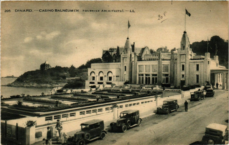 Carte postale ancienne Dinard - Casino Balnéum (M. Fournier Achitecte ( à Dinard