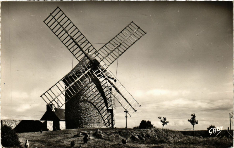 Carte postale ancienne Le Mont Dol-(I.-et-V.) - Le Moulin du Tertre (Classé Monument à Mont-Dol