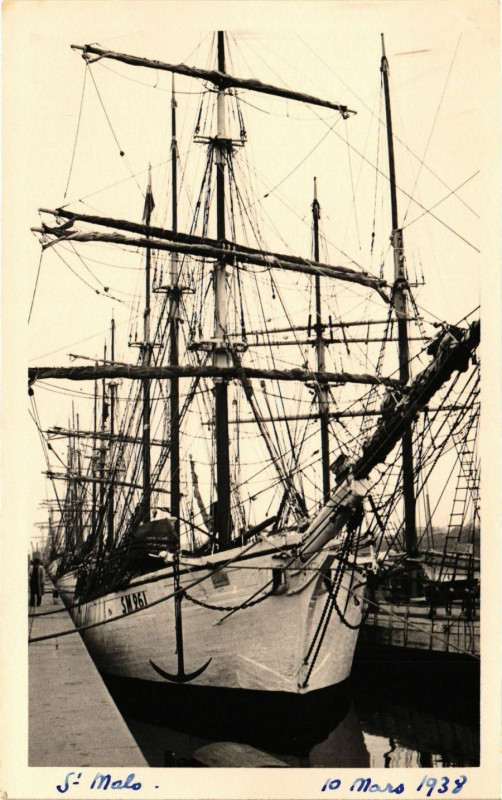 Carte postale ancienne Saint-Malo - 10 Mars 1938 à Saint-Malo