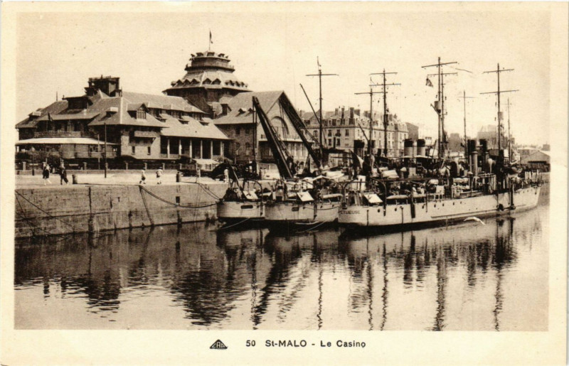 Carte postale ancienne Saint-Malo - Le Casino à Saint-Malo