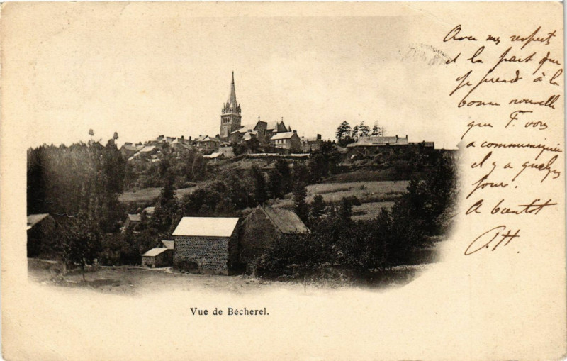 Carte postale ancienne Vue de Becherel à Bécherel