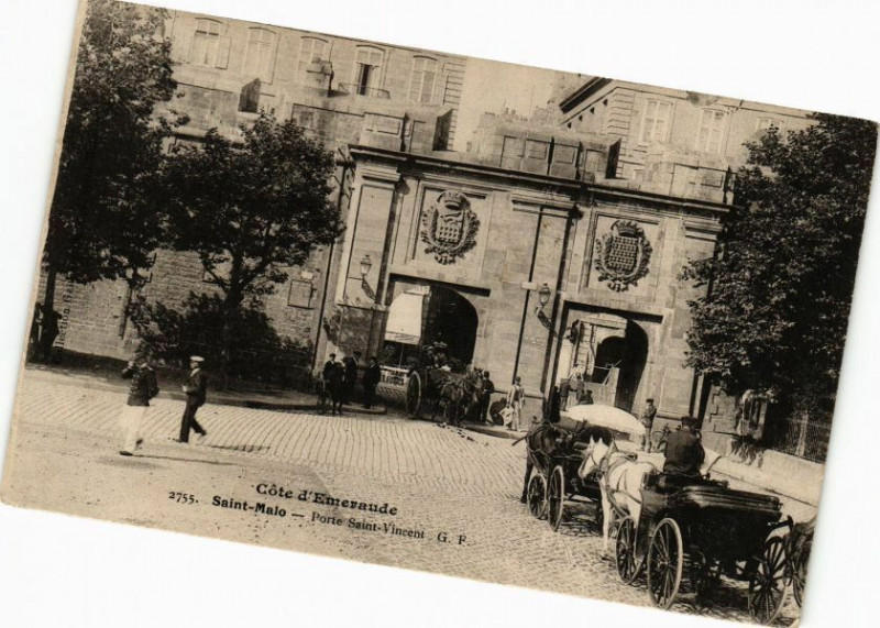 Carte postale ancienne Saint-Malo-Porte Saint-Vincent à Saint-Malo