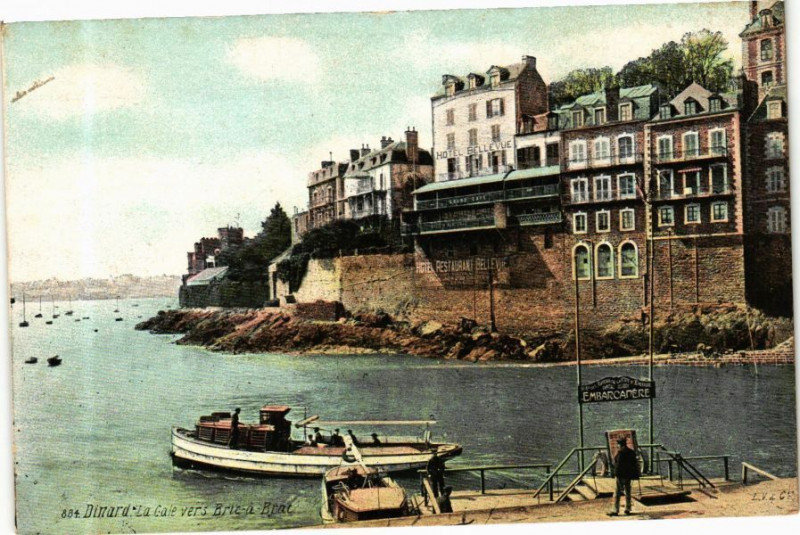 Carte postale ancienne Ed. Aqua 884 Dinard La Gale vers Bric-a-Brac à Dinard